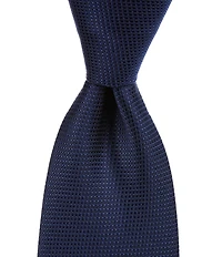 Roundtree & Yorke Solid 3 3/8#double; Woven Silk Tie