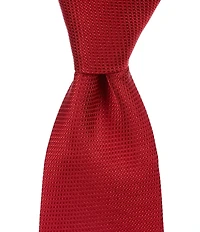 Roundtree & Yorke Solid 3 3/8#double; Woven Silk Tie