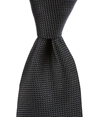 Roundtree & Yorke Solid 3 3/8#double; Woven Silk Tie