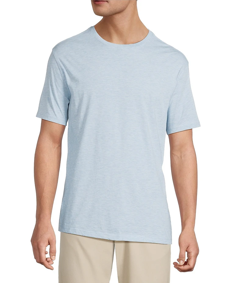 Roundtree & Yorke Solid Cloud Short Sleeve Crew Neck T-Shirt