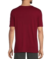 Roundtree & Yorke Cloud Collection Short Sleeve Solid Crew Neck T-Shirt