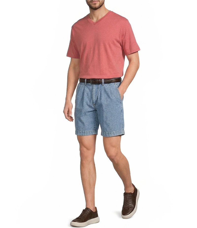 Roundtree & Yorke Solid Cloud Short Sleeve V-Neck T-Shirt