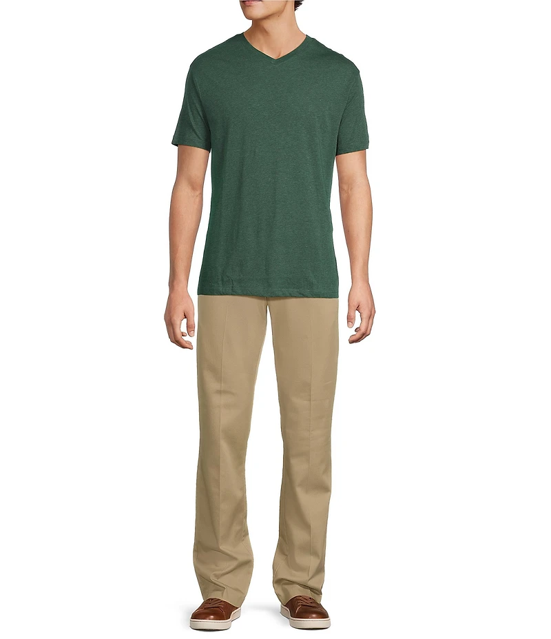 Roundtree & Yorke Solid Cloud Short Sleeve V-Neck T-Shirt