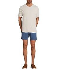 Roundtree & Yorke Solid Cloud Short Sleeve V-Neck T-Shirt