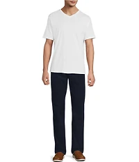 Roundtree & Yorke Solid Cloud Short Sleeve V-Neck T-Shirt