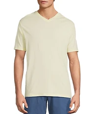 Roundtree & Yorke Solid Cloud Short Sleeve V-Neck T-Shirt