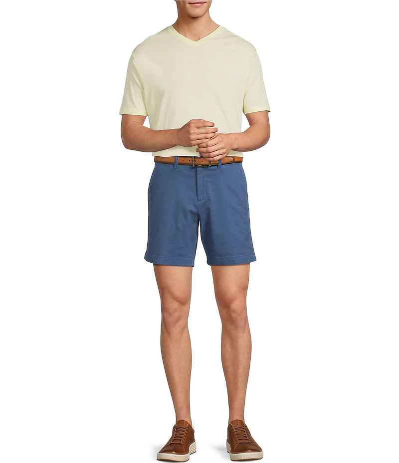 Roundtree & Yorke Solid Cloud Short Sleeve V-Neck T-Shirt