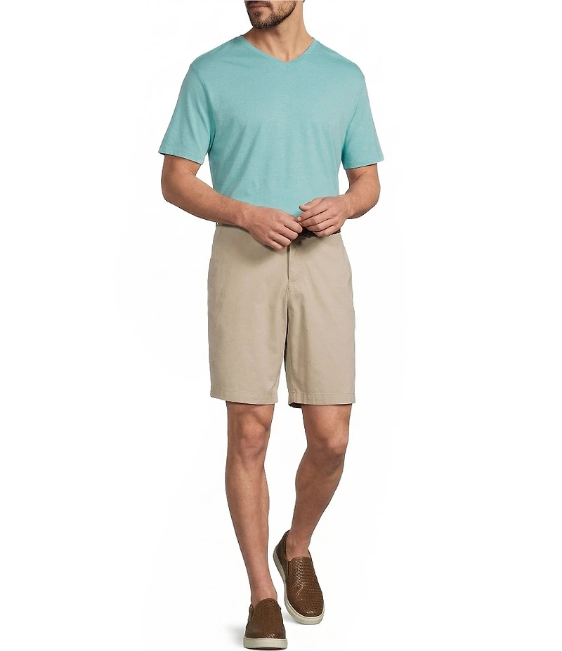 Roundtree & Yorke Solid Cloud Short Sleeve V-Neck T-Shirt