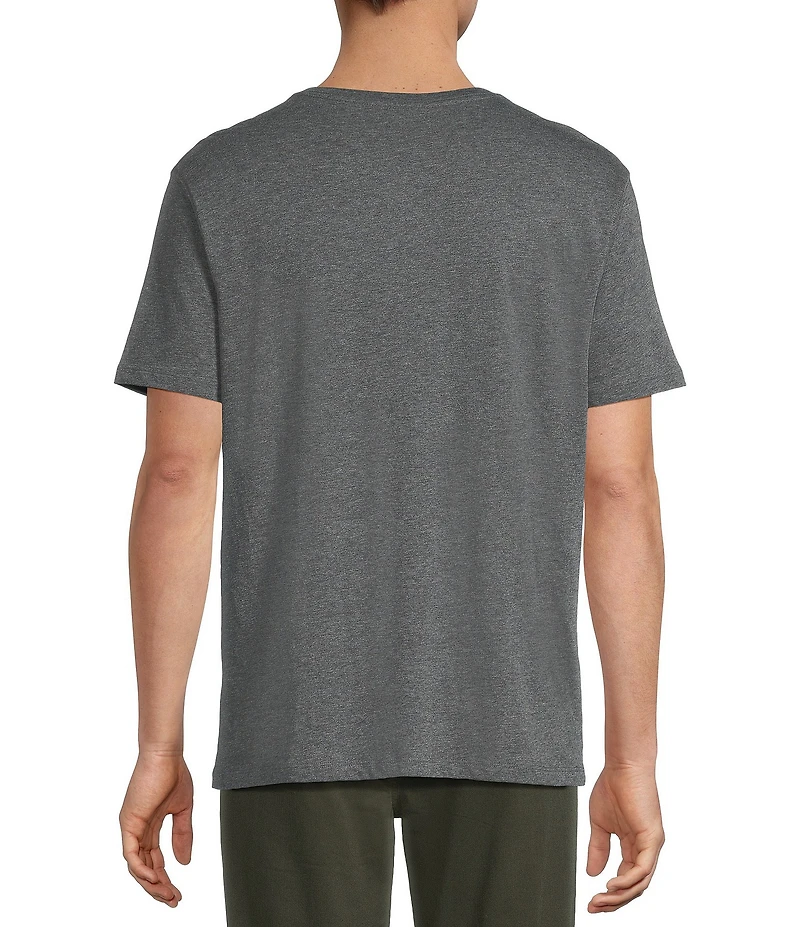 Roundtree & Yorke Solid Cloud Short Sleeve V-Neck T-Shirt