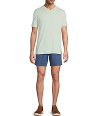 Roundtree & Yorke Solid Cloud Short Sleeve V-Neck T-Shirt