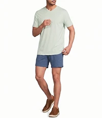 Roundtree & Yorke Solid Cloud Short Sleeve V-Neck T-Shirt