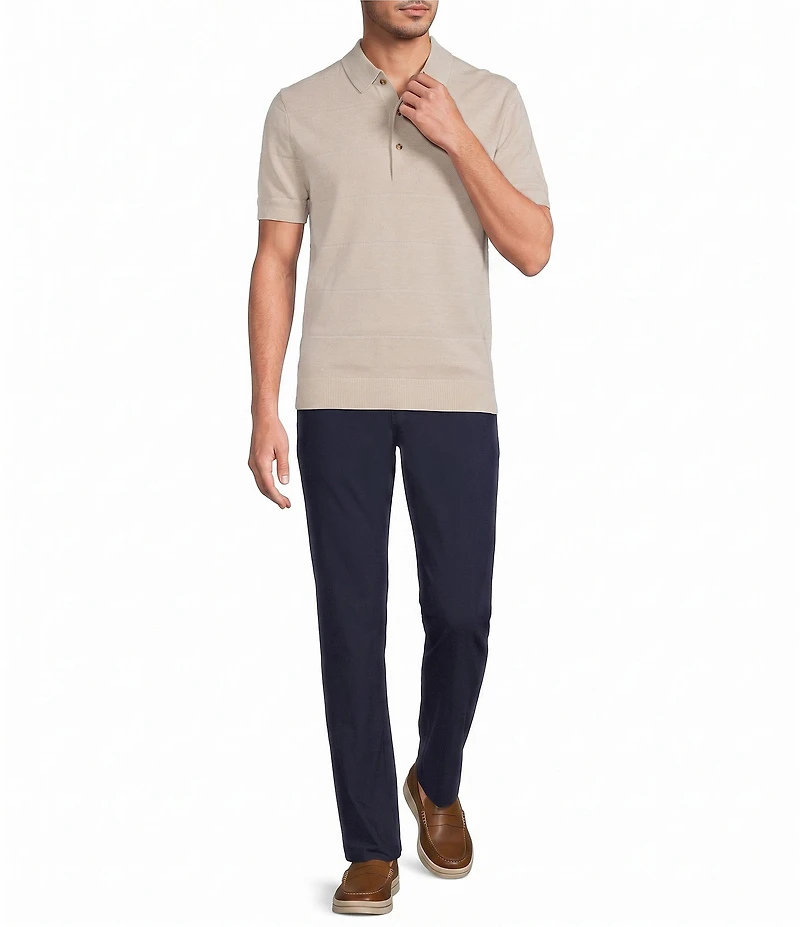 Roundtree & Yorke Solid Soft Knit Polo Sweater
