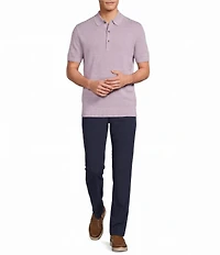 Roundtree & Yorke Solid Soft Knit Polo Sweater
