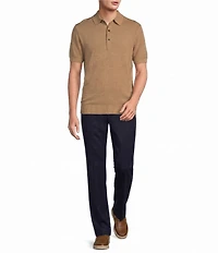 Roundtree & Yorke Solid Soft Knit Polo Sweater