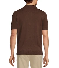 Roundtree & Yorke Solid Soft Knit Polo Sweater