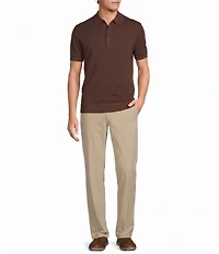 Roundtree & Yorke Solid Soft Knit Polo Sweater
