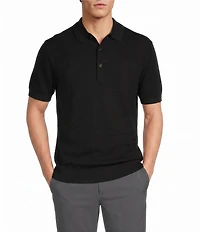 Roundtree & Yorke Solid Soft Knit Polo Sweater