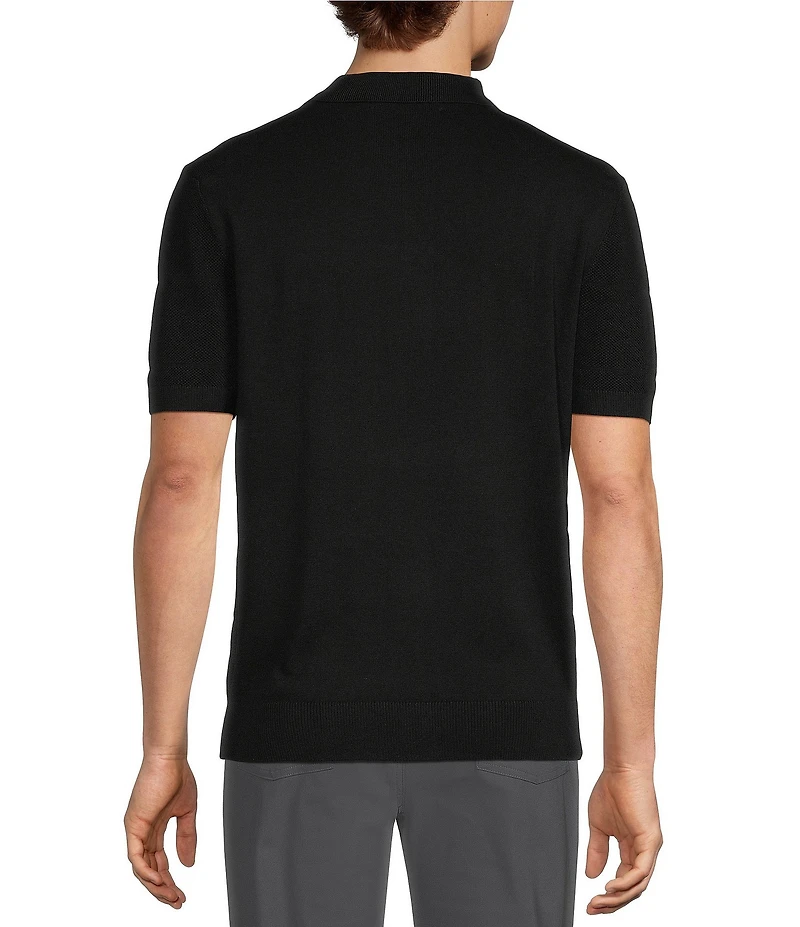 Roundtree & Yorke Solid Soft Knit Polo Sweater