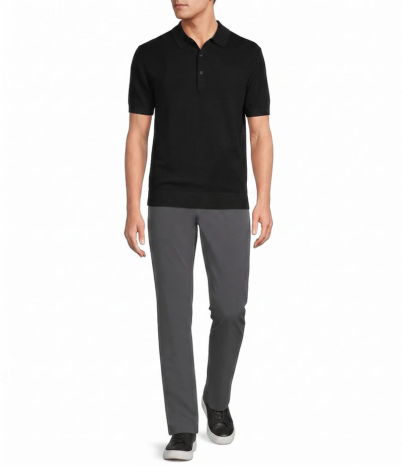 Roundtree & Yorke Solid Soft Knit Polo Sweater