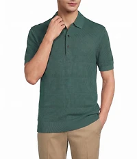Roundtree & Yorke Solid Soft Knit Polo Sweater
