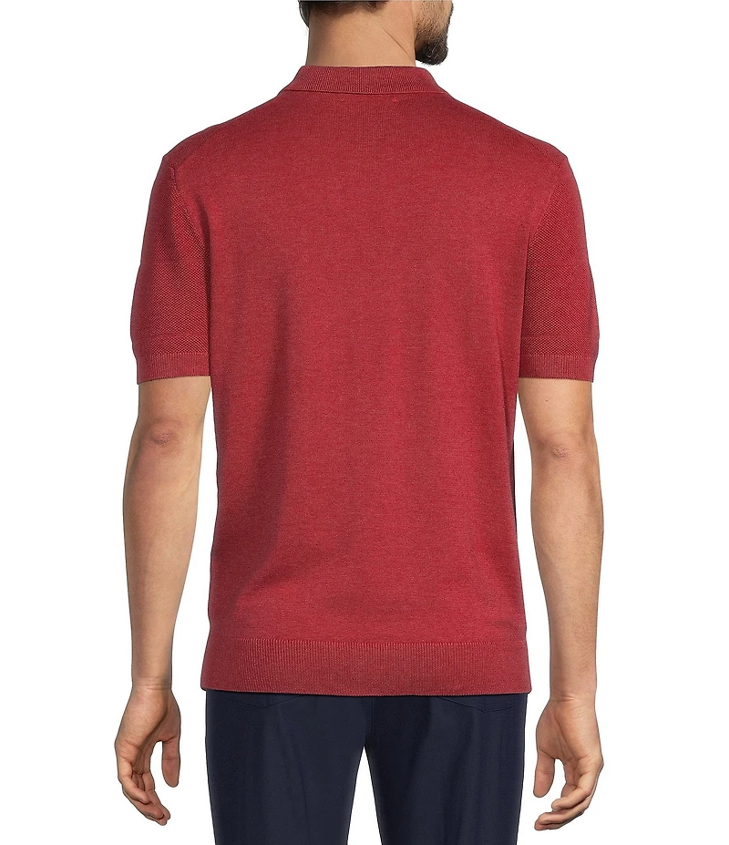Roundtree & Yorke Solid Soft Knit Polo Sweater