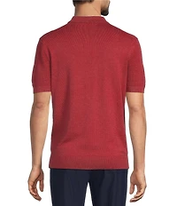 Roundtree & Yorke Solid Soft Knit Polo Sweater