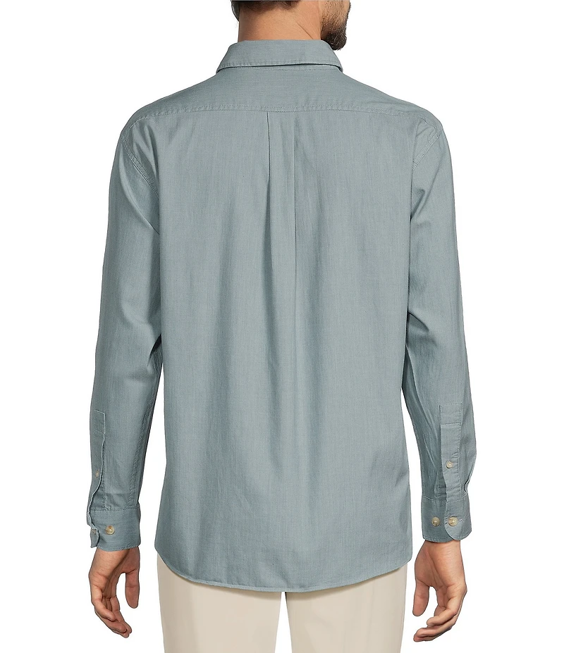 Roundtree & Yorke Solid Textured Sport Shirt