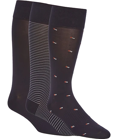 Roundtree & Yorke Spring Crew Dress Socks 3-Pack