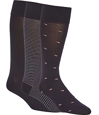 Roundtree & Yorke Spring Crew Dress Socks 3-Pack