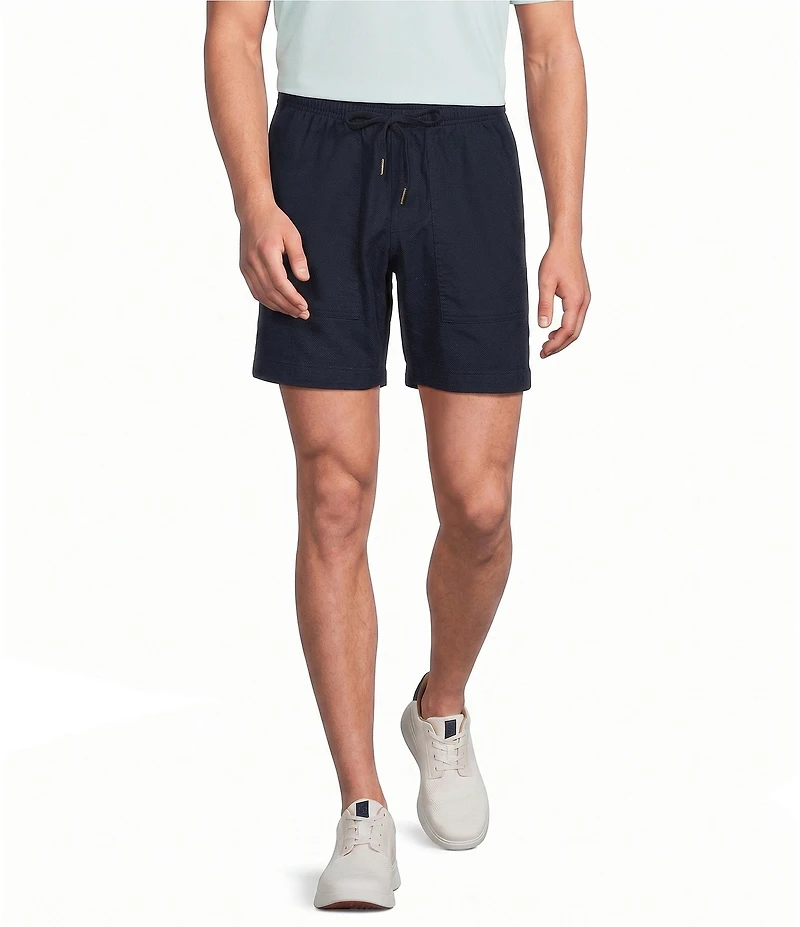 Roundtree & Yorke Straight Fit Drawstring 8#double; Inseam Pull-On Shorts