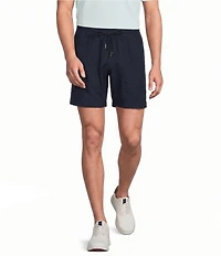 Roundtree & Yorke Straight Fit Drawstring 8#double; Inseam Pull-On Shorts