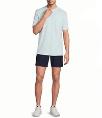 Roundtree & Yorke Straight Fit Drawstring 8#double; Inseam Pull-On Shorts