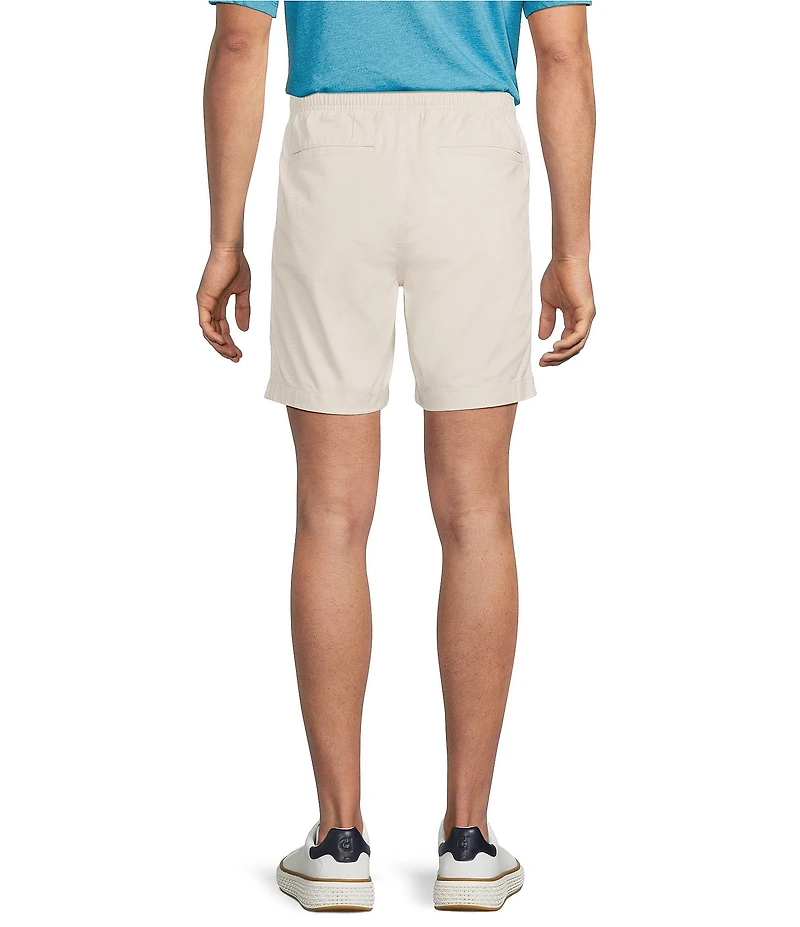 Roundtree & Yorke Straight Fit Drawstring 8#double; Inseam Pull-On Shorts