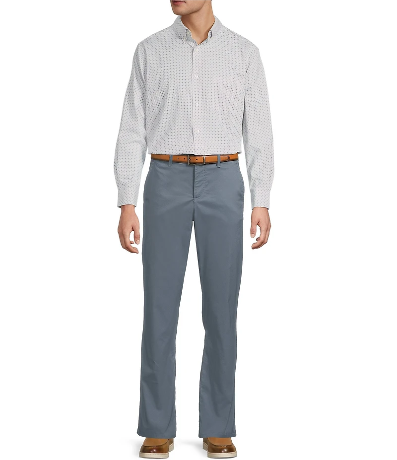 Roundtree & Yorke Straight Fit Flat Front Pants