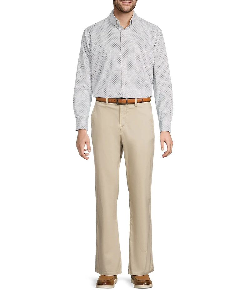 Roundtree & Yorke Straight Fit Flat Front Pants