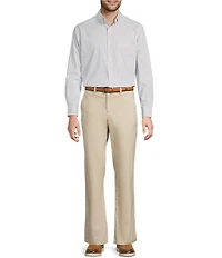 Roundtree & Yorke Straight Fit Flat Front Pants
