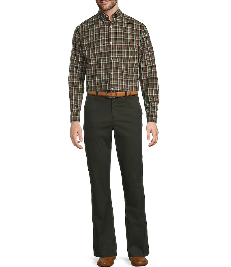 Roundtree & Yorke Straight Fit Flat Front Pants