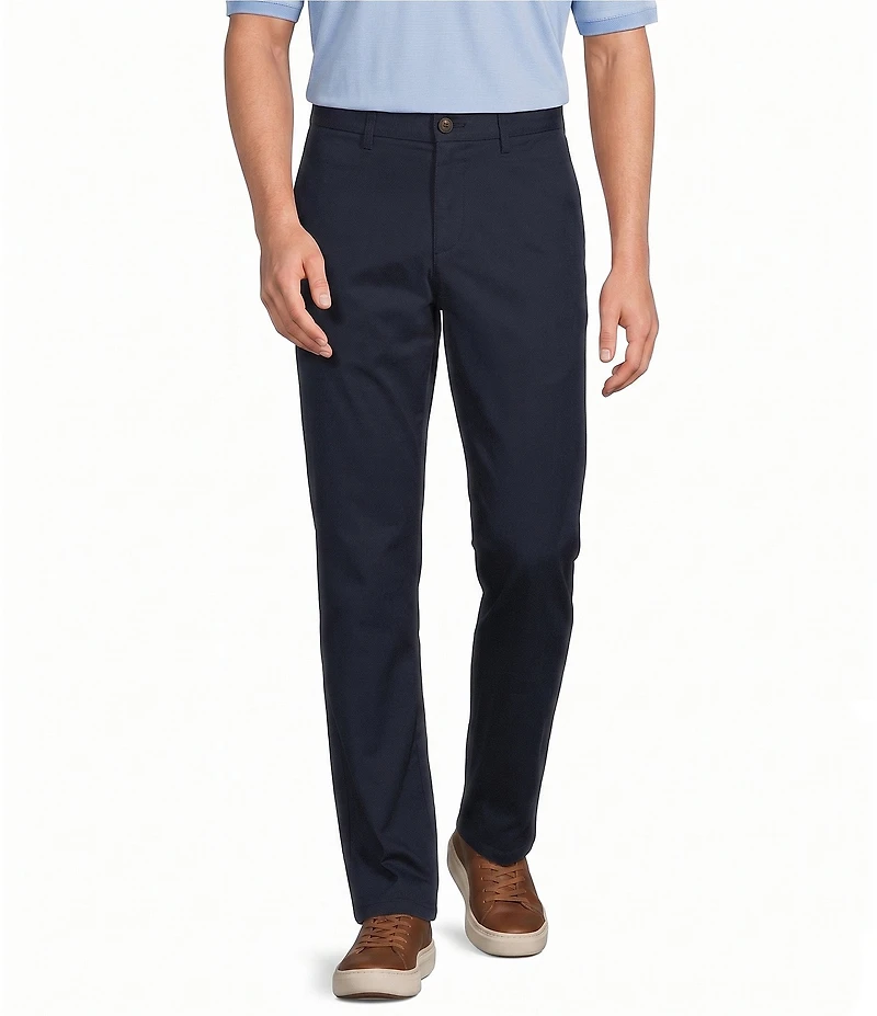 Roundtree & Yorke Straight Fit Solid Twill Pants