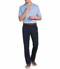 Roundtree & Yorke Straight Fit Solid Twill Pants