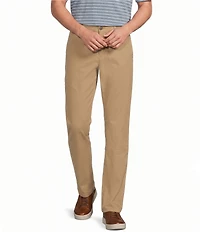Roundtree & Yorke Straight Fit Solid Twill Pants