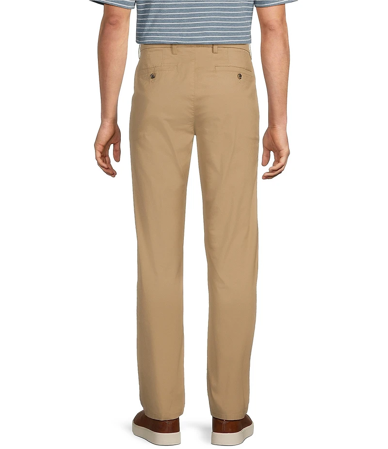 Roundtree & Yorke Straight Fit Solid Twill Pants