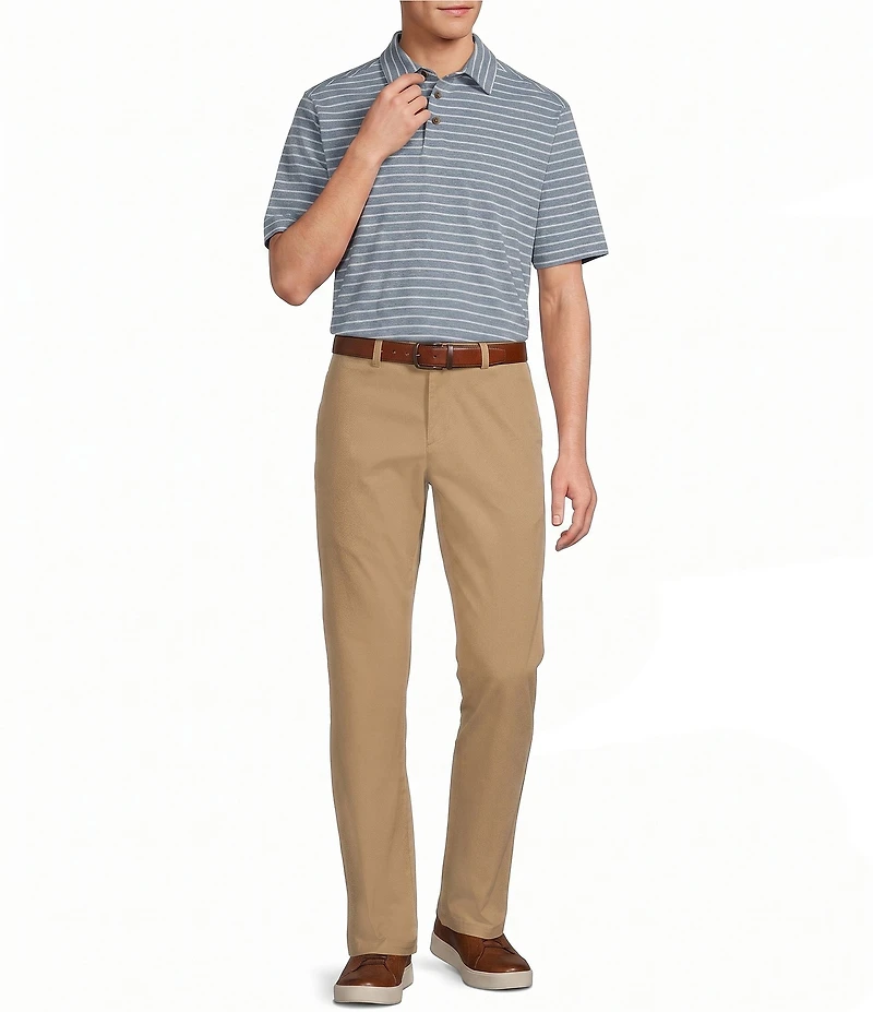 Roundtree & Yorke Straight Fit Solid Twill Pants