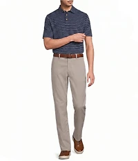 Roundtree & Yorke Straight Fit Solid Twill Pants