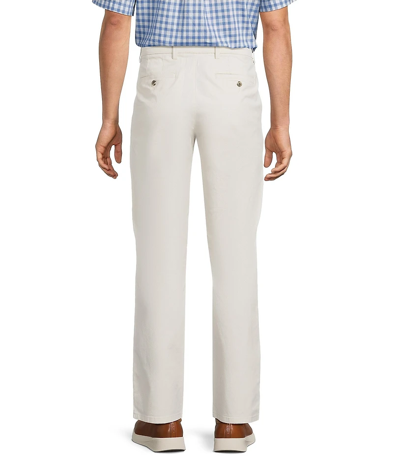 Roundtree & Yorke Straight Fit Solid Twill Pants