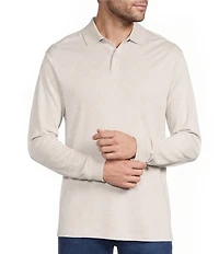 Roundtree & Yorke Supima Long Sleeve Solid Polo