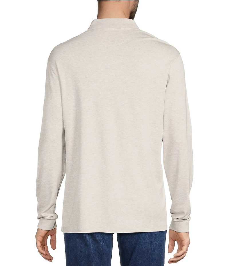 Roundtree & Yorke Supima Long Sleeve Solid Polo
