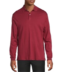 Roundtree & Yorke Supima Long Sleeve Solid Polo Shirt