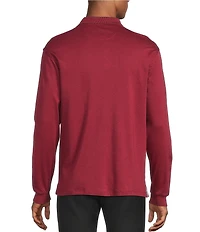 Roundtree & Yorke Supima Long Sleeve Solid Polo Shirt