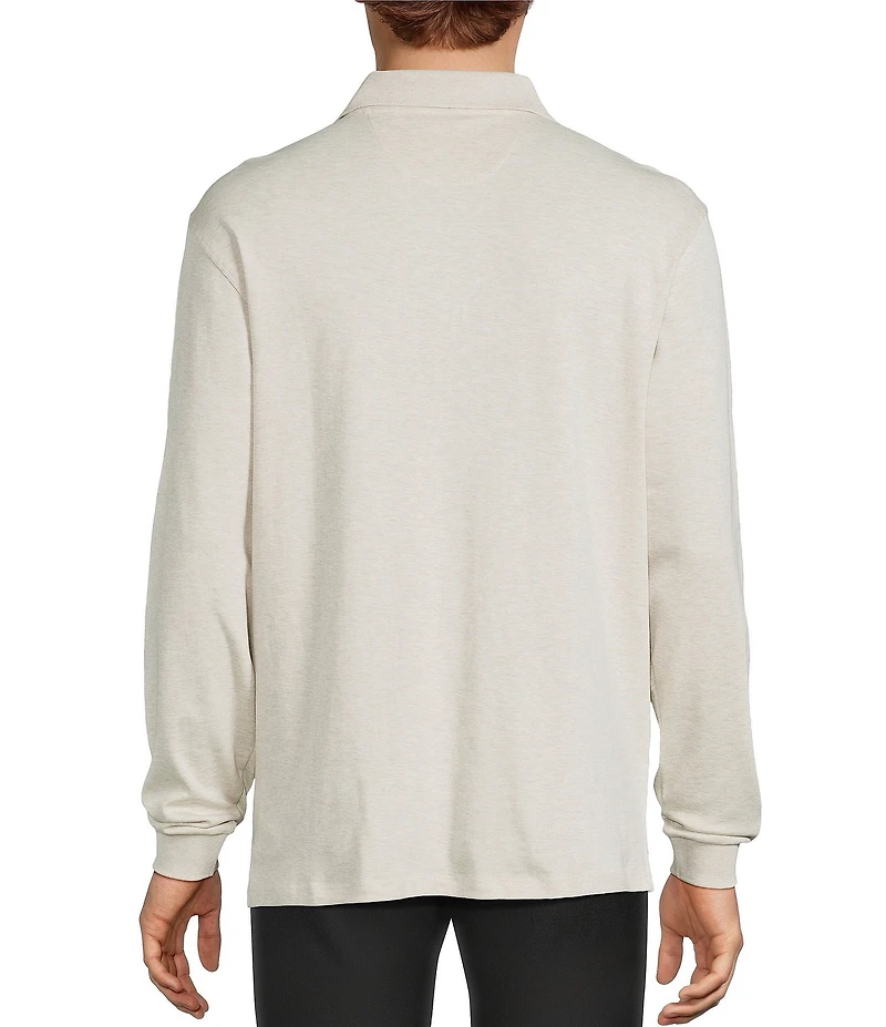 Roundtree & Yorke Supima Long Sleeve Solid Polo Shirt