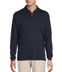 Roundtree & Yorke Supima Long Sleeve Solid Polo Shirt